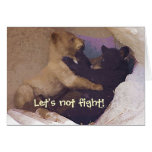 Let's not fight cards