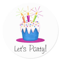 Let's Party Birthday Cake