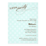 Lets Party Birthday Custom Invitations