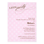 Lets Party Birthday Personalized Announcement