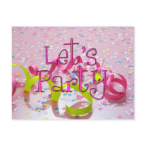 LET'S PARTY by SHARON SHARPE postcards