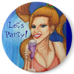 Let's Party Customizable Button