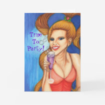 Let's Party Customizable Party Invitation Greeting Card