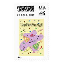 Let's party! postage by jsoh Let's party! postage