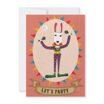 Let's Party The Joker- Invitation card