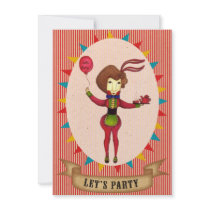 Let's Party The Waitress- Invitation card