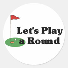 Let's Play a Round Round Stickers