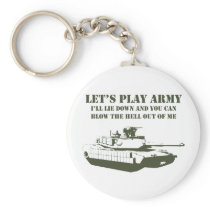 Let's Play Army Key Chain