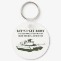 Let's Play Army keychains