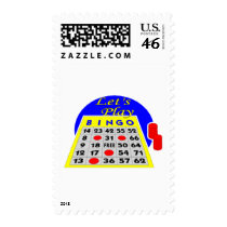 Let's Play Bingo postage