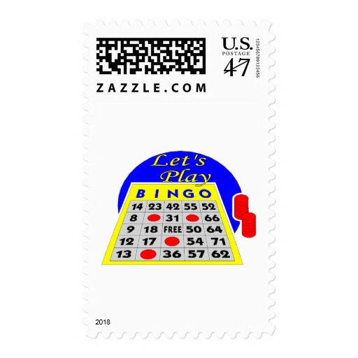 Let's Play Bingo Postage Zazzle