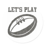 Let's Play Rugby Stickers