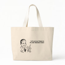 LETS PUT MY WONKA BAR IN YOUR CHOCOLATE FACTORY CANVAS BAG