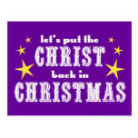 Let's put the CHRIST back in CHRISTMAS Postcards