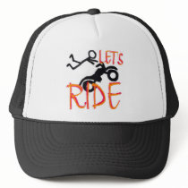 lets ride trucker hat