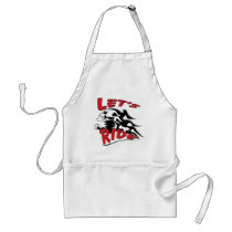 Let's Ride Skull Aprons