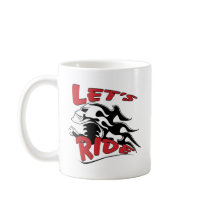 Let's Ride Skull Coffee Mugs