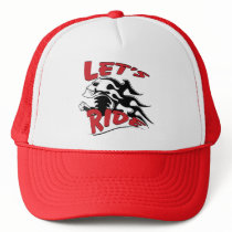 Let's Ride Skull Trucker Hat