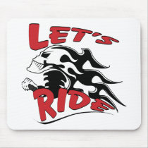 Let's Ride Skull Mousepads
