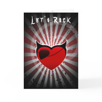 Let's Rock! Invitation Card Design