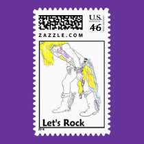 Let's Rock stamps