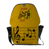 Lets Rock Rickshaw Messenger Bag