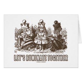 Let's Ruminate Together (Alice Red White Queens) Cards