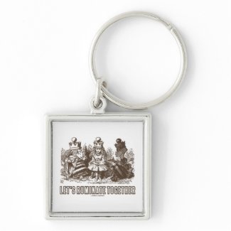Let's Ruminate Together (Alice Red White Queens) keychain