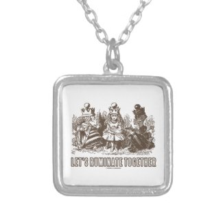 Let's Ruminate Together Alice Red White Queens Pendants