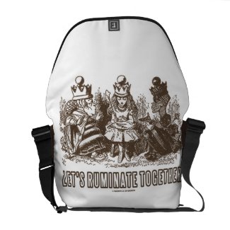 Let's Ruminate Together (Alice Red White Queens) rickshawmessengerbag