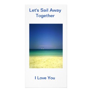 Let's Sail Away Together Photo Card