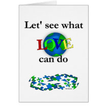 Let's See What Love Can Do cards by quakershop Let's See What Love Can Do cards