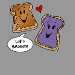 Let's Smoosh Peanut Butter and Jelly Cartoon Shirt
