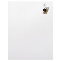 lets split scared bowling pins cartoon humor letterhead template
