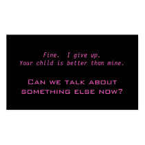 Let's talk about tv instead business cards