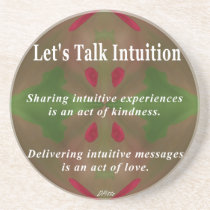 Let's Talk Intuition Coaster coasters
