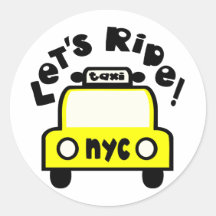 Let'sRide! With NYC Retro Taxi Cab Stickers