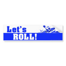 LetsRollBlue bumper stickers