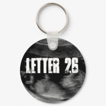 Letter 26 Band Keychain