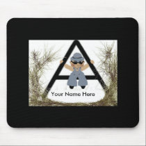Letter A Boy Mousepad by DoviGirl2008 Letter A Boy Mousepad