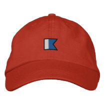 Letter A embroidered hats