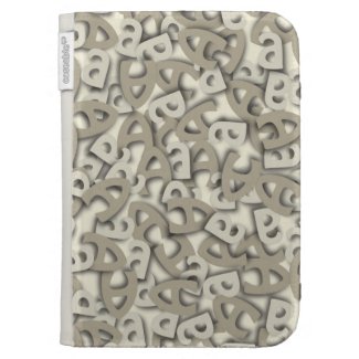 Letter A Gray Kindle 3G Covers