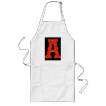 Letter "A" Neon Light Monogram Aprons