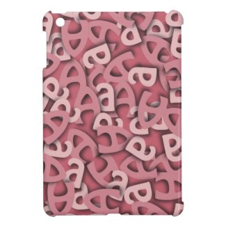 Letter A Pink iPad Mini Case