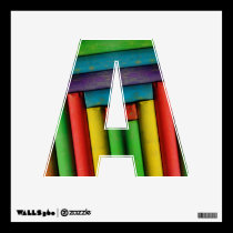 Letter A wall decals