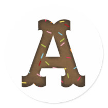 Letter A stickers by Just2Cute Letter A stickers