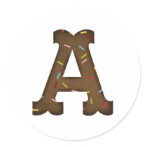 Letter A stickers by Just2Cute Letter A stickers