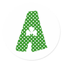 Letter A stickers