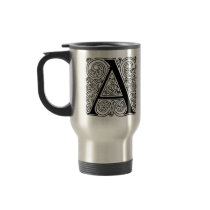 Letter 'A' - Travel Mug by dchaddad Letter 'A' - Travel Mug
