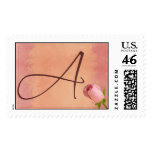 Letter A Wedding Stamps